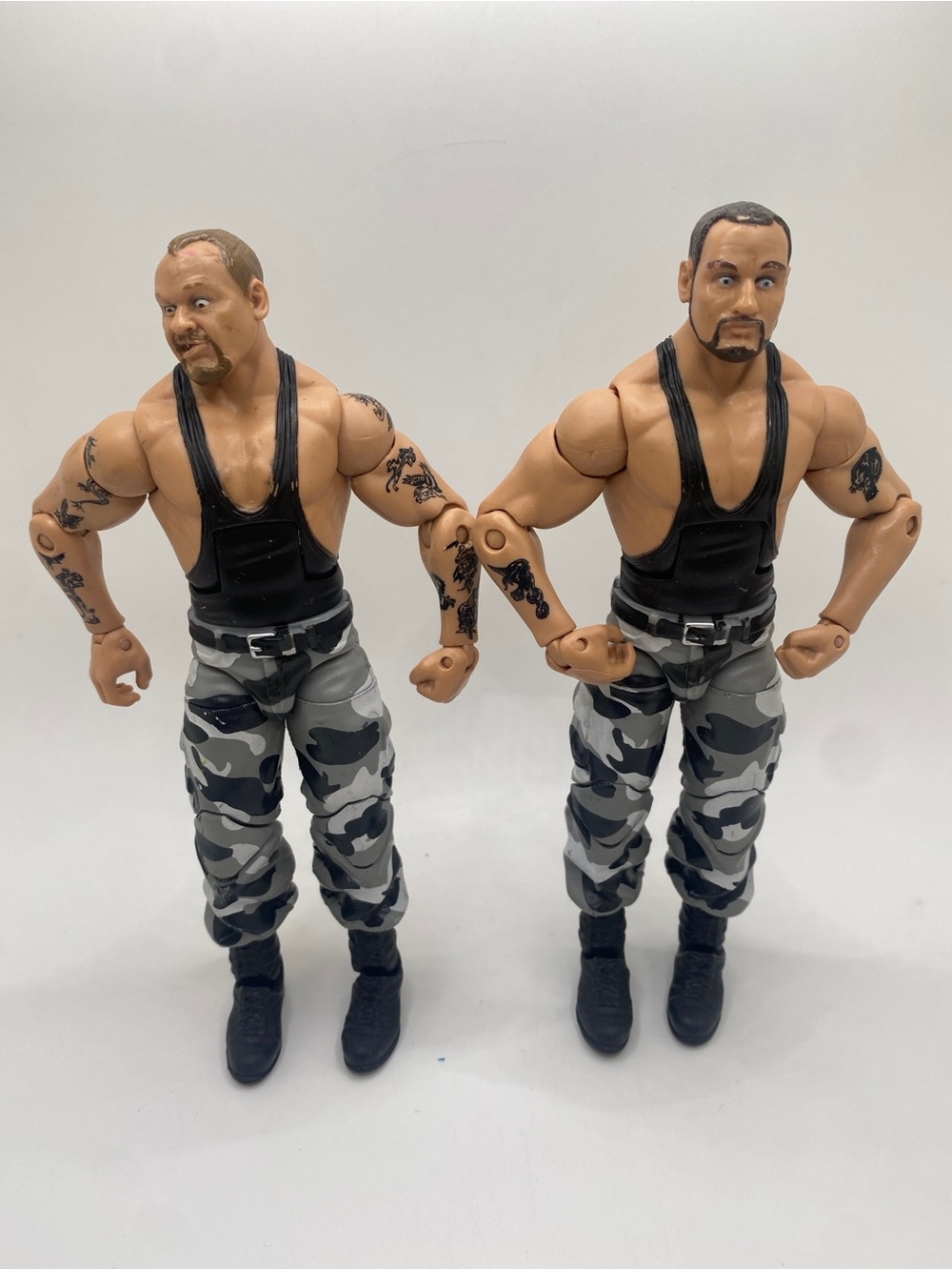 WWE 2010 Mattel Elite Legends action figures of The Bushwhackers, Butch & Luke.